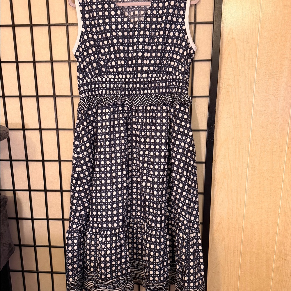 Crown & Ivy Navy and White Geometric Dress - Picture 6 of 7